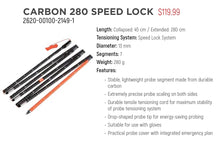 Mammut Carbon 280 Fast Lock Avalanche Probe