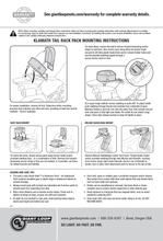 Giant Loop Klamath Tail Bag, Rack Pack, Storage Bag for Motorcycles